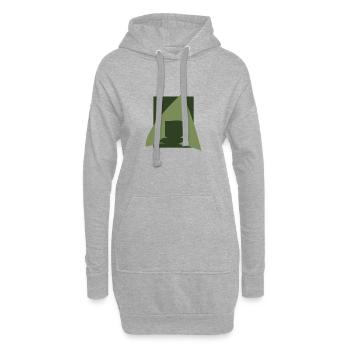 PC Tech Tech - Hoodie-Kleid - Grau meliert - Vorne