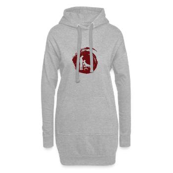 Chiropractor Chiropraktik Chiropraktik - Hoodie-Kleid - Grau meliert - Vorne
