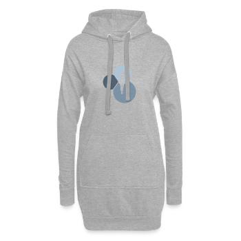 Filles pom-pom girls pom-pom girls - Sweat-shirt à capuche long Femme - gris chiné - Devant