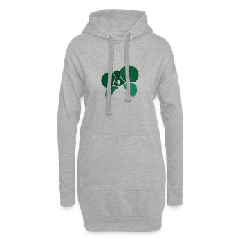 Mur d’escalade Mur d’escalade - Sweat-shirt à capuche long Femme - gris chiné - Devant