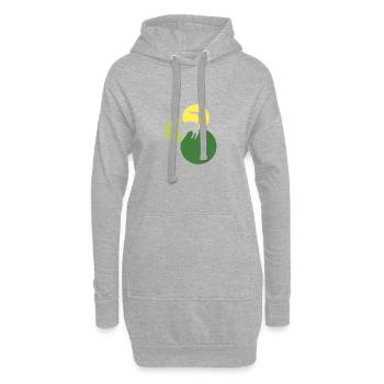 Fabeltier Fabel Einhorn - Hoodie-Kleid - Grau meliert - Vorne