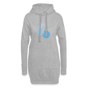 Randonnée Randonnée Backpacker - Sweat-shirt à capuche long Femme - gris chiné - Devant