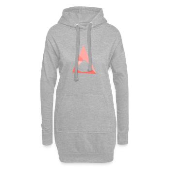 Camping Camper Tents - Hoodie Dress - heather grey - Front