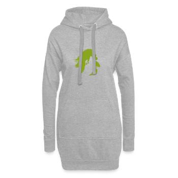 Mur d’escalade Mur d’escalade - Sweat-shirt à capuche long Femme - gris chiné - Devant
