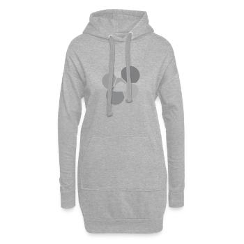 Camper Tent Camping - Hoodie Dress - heather grey - Front