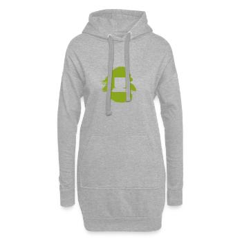 PC Computerarbeit Tech - Hoodie-Kleid - Grau meliert - Vorne