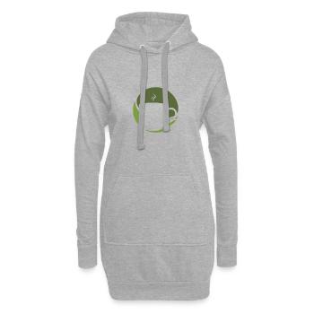 Kaffeetasse Kaffee Espresso - Hoodie-Kleid - Grau meliert - Vorne
