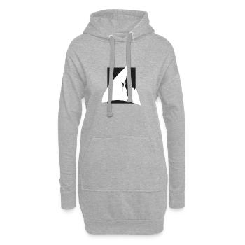 Alpinist Seilklettern Alpinist - Hoodie-Kleid - Grau meliert - Vorne