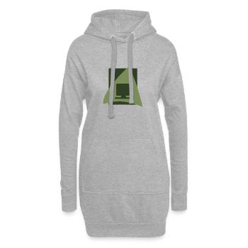 Informatique informatique Internet - Sweat-shirt à capuche long Femme - gris chiné - Devant