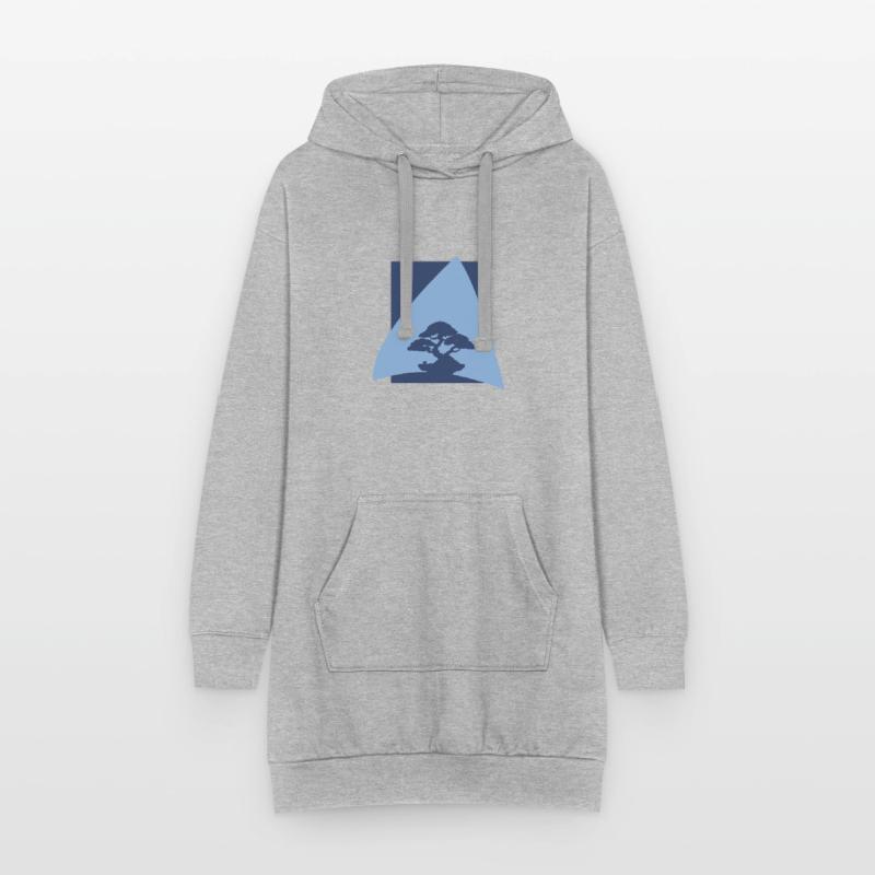 Tree, Tree, Tree, Japanese Art Hoodie Dress