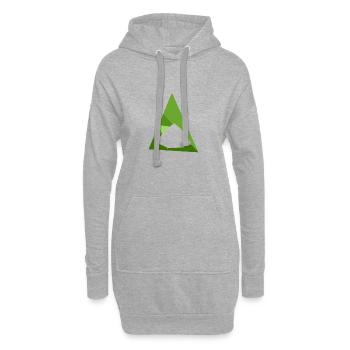 Camping Camper Tents - Hoodie Dress - heather grey - Front