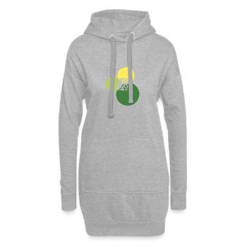 Maus Maus Käse - Hoodie-Kleid - Grau meliert - Vorne