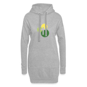 Verset biblique Bible chrétienne - Sweat-shirt à capuche long Femme - gris chiné - Devant