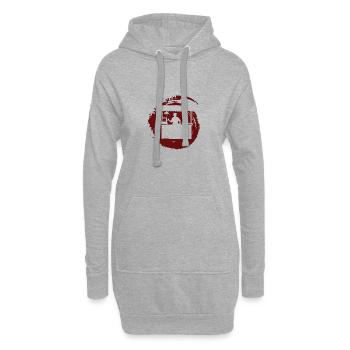 Restauration rapide délicieuse - Sweat-shirt à capuche long Femme - gris chiné - Devant