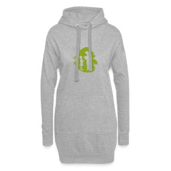 Grundschullehrer Abi Lehrer - Hoodie-Kleid - Grau meliert - Vorne