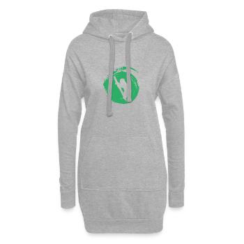 Repos relaxant paresseux - Sweat-shirt à capuche long Femme - gris chiné - Devant