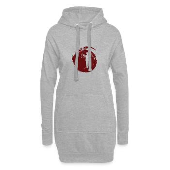 Anwalt Gericht Recht - Hoodie-Kleid - Grau meliert - Vorne