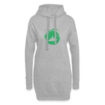 Jetski Wasserski Wakeskate - Hoodie-Kleid - Grau meliert - Vorne