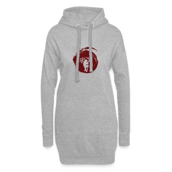 Faultier Müdigkeit Rest - Hoodie-Kleid - Grau meliert - Vorne