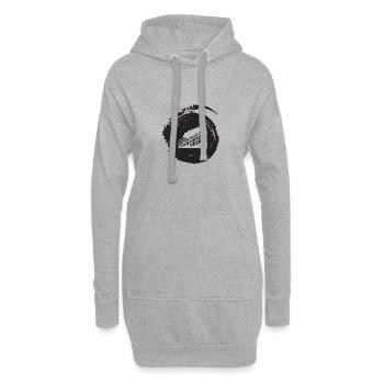 Achterbahn Kirmes Festzelt - Hoodie-Kleid - Grau meliert - Vorne