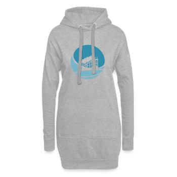 Riesenrad Lukas - Hoodie-Kleid - Grau meliert - Vorne