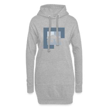 Monstertruck Motorsport - Hoodie-Kleid - Grau meliert - Vorne