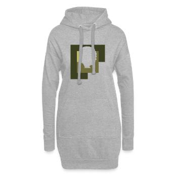 Soul Groove Afro - Sweat-shirt à capuche long Femme - gris chiné - Devant