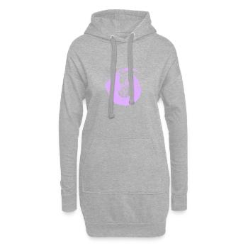 Viande végétalienne Végétalienne - Sweat-shirt à capuche long Femme - gris chiné - Devant