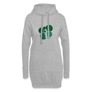 Florist Blumenstrau - Hoodie-Kleid - Grau meliert - Vorne