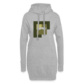 Bart Hipster Sir - Hoodie-Kleid - Grau meliert - Vorne
