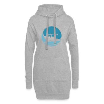 Landwirt Hof Ranch - Hoodie-Kleid - Grau meliert - Vorne