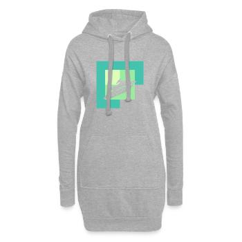 Jetski Jet Ski Motorschlitten - Hoodie-Kleid - Grau meliert - Vorne