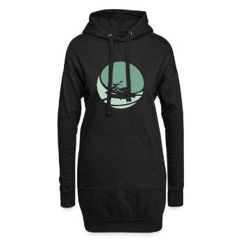 Sports nautiques Motoneiges - Sweat-shirt à capuche long Femme - noir - Devant