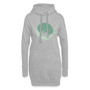 Sports nautiques Motoneiges - Sweat-shirt à capuche long Femme - gris chiné - Devant