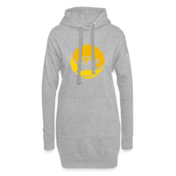 Landwirtschaft Landwirt Bauer - Hoodie-Kleid - Grau meliert - Vorne