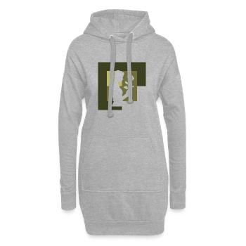 Florist Hobbygärtner Gartenbau - Hoodie-Kleid - Grau meliert - Vorne