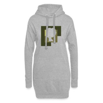 Soul Afro - Hoodie-Kleid - Grau meliert - Vorne