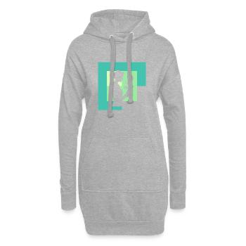 Florist Floristik - Hoodie-Kleid - Grau meliert - Vorne