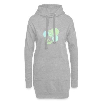 Rest Faul - Hoodie-Kleid - Grau meliert - Vorne