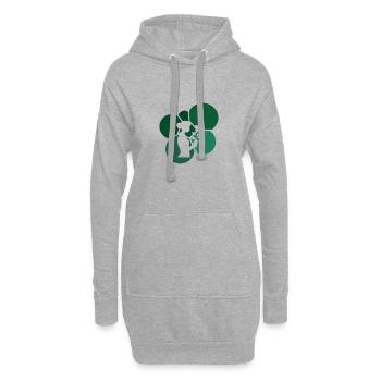 Florist Botanisch - Hoodie-Kleid - Grau meliert - Vorne