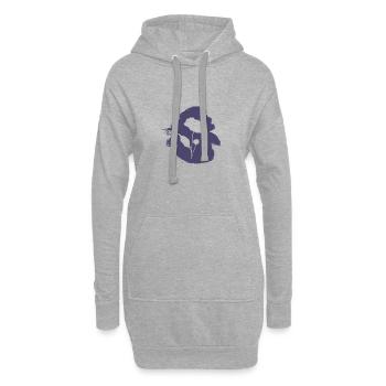 Bouquet de fleurs Flower Power Fleuriste - Sweat-shirt à capuche long Femme - gris chiné - Devant
