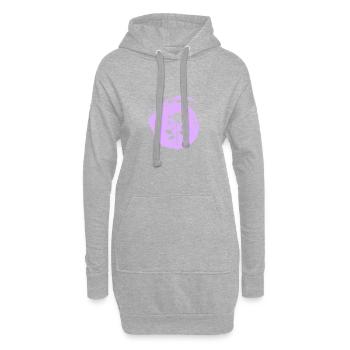 Arrosoir Fleuriste Flower Power - Sweat-shirt à capuche long Femme - gris chiné - Devant