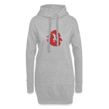 Règles du jeu Cornhole - Sweat-shirt à capuche long Femme - gris chiné - Devant