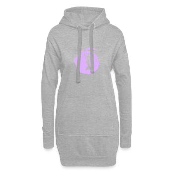 Anwalt Recht Gericht - Hoodie-Kleid - Grau meliert - Vorne