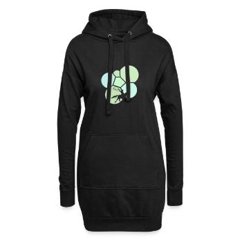 Cowboy Cowboystiefel Western - Hoodie-Kleid - Schwarz - Vorne