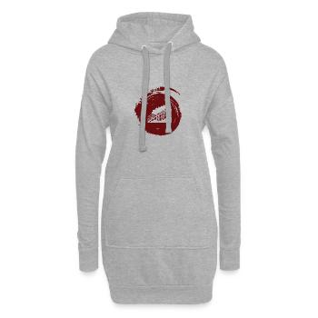 Achterbahn Kirmes Maßkrug - Hoodie-Kleid - Grau meliert - Vorne