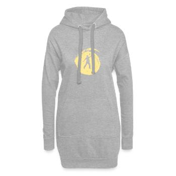 Tournoi de règles de Cornhole - Sweat-shirt à capuche long Femme - gris chiné - Devant