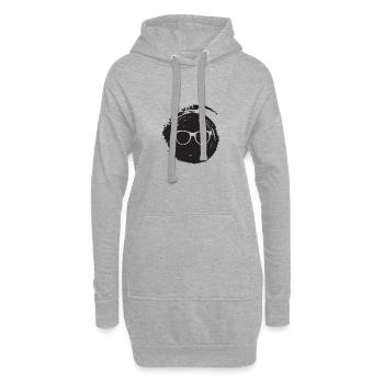 Lire le livre - Sweat-shirt à capuche long Femme - gris chiné - Devant