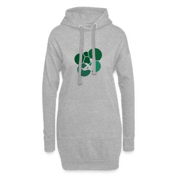 Rat de bibliothèque - Sweat-shirt à capuche long Femme - gris chiné - Devant