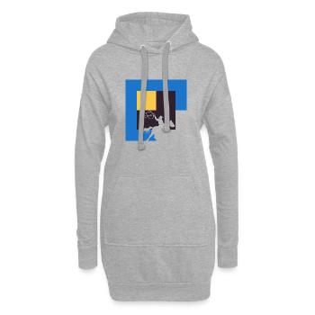 Cowboy Rodeo Ranch - Hoodie Dress - heather grey - Front